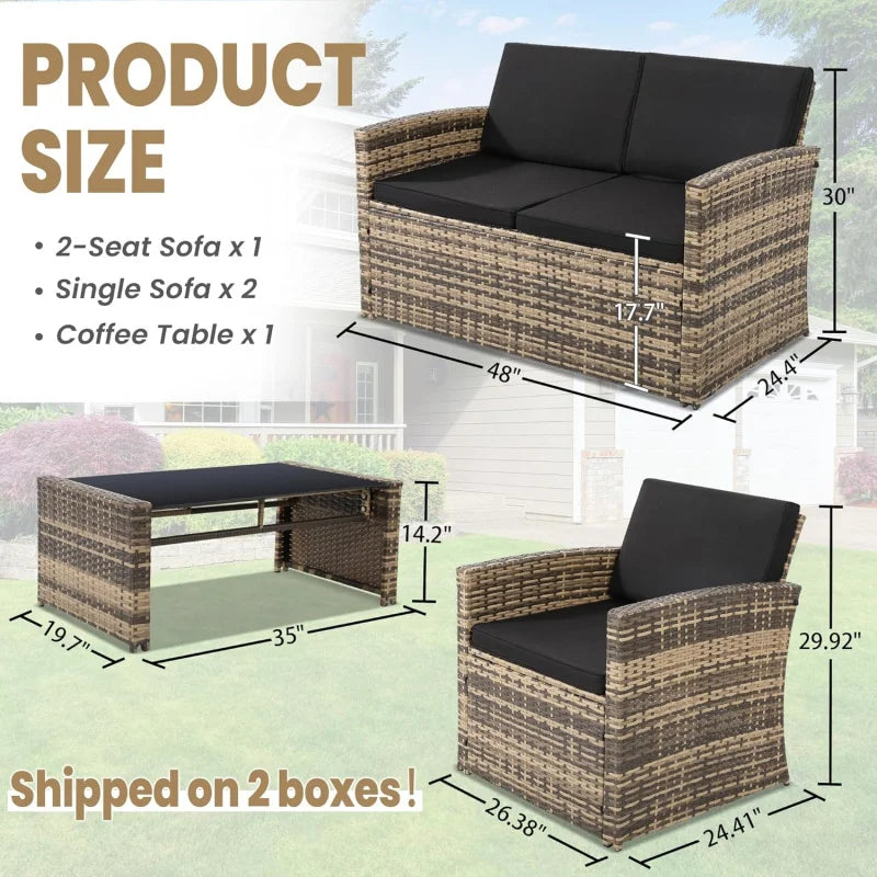 4 Piece Patio Set